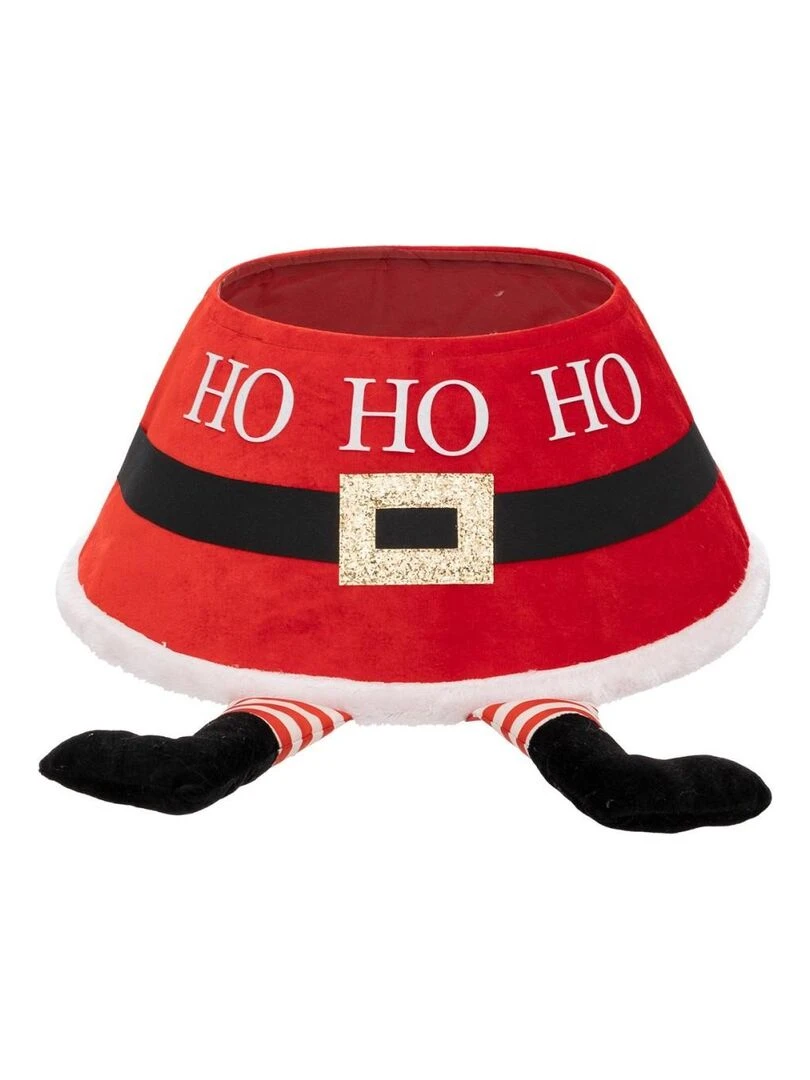 Pied de sapin de Noël Père Noël D56 Rouge