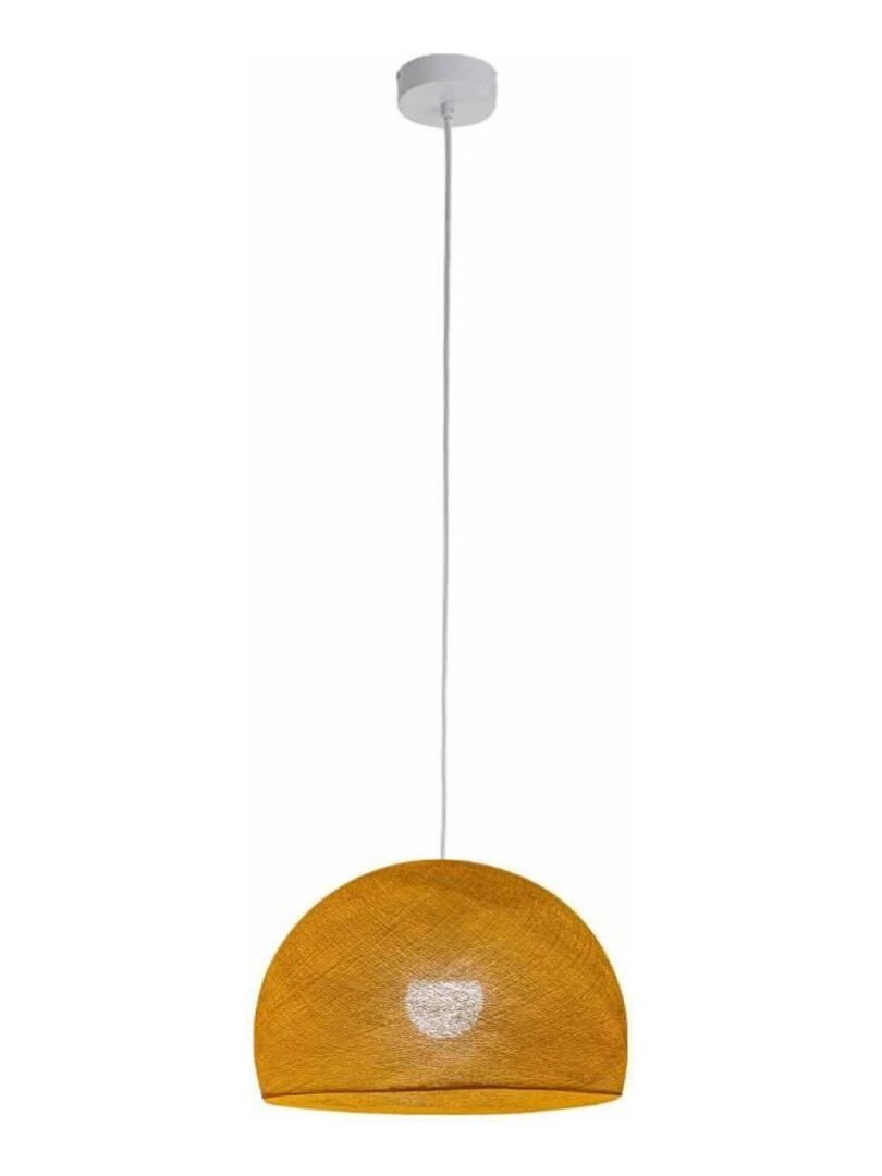 Suspension simple coupole 31cm Jaune moutarde