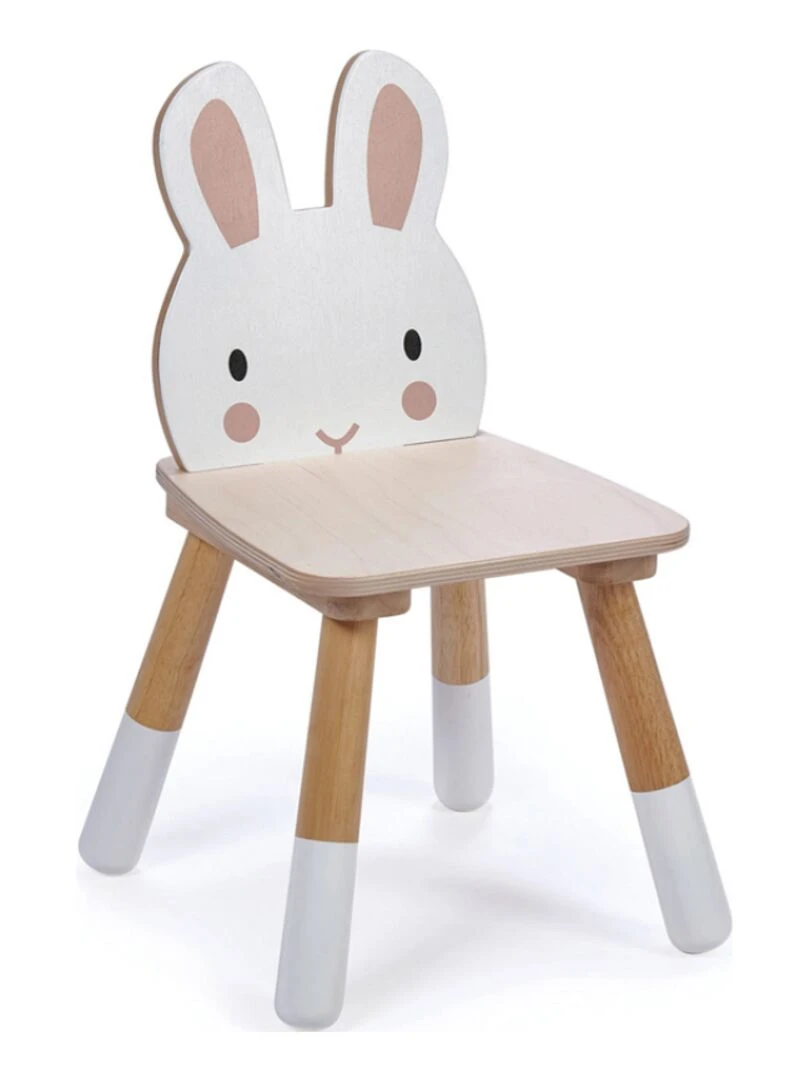 Chaise enfant lapin en bois Beige
