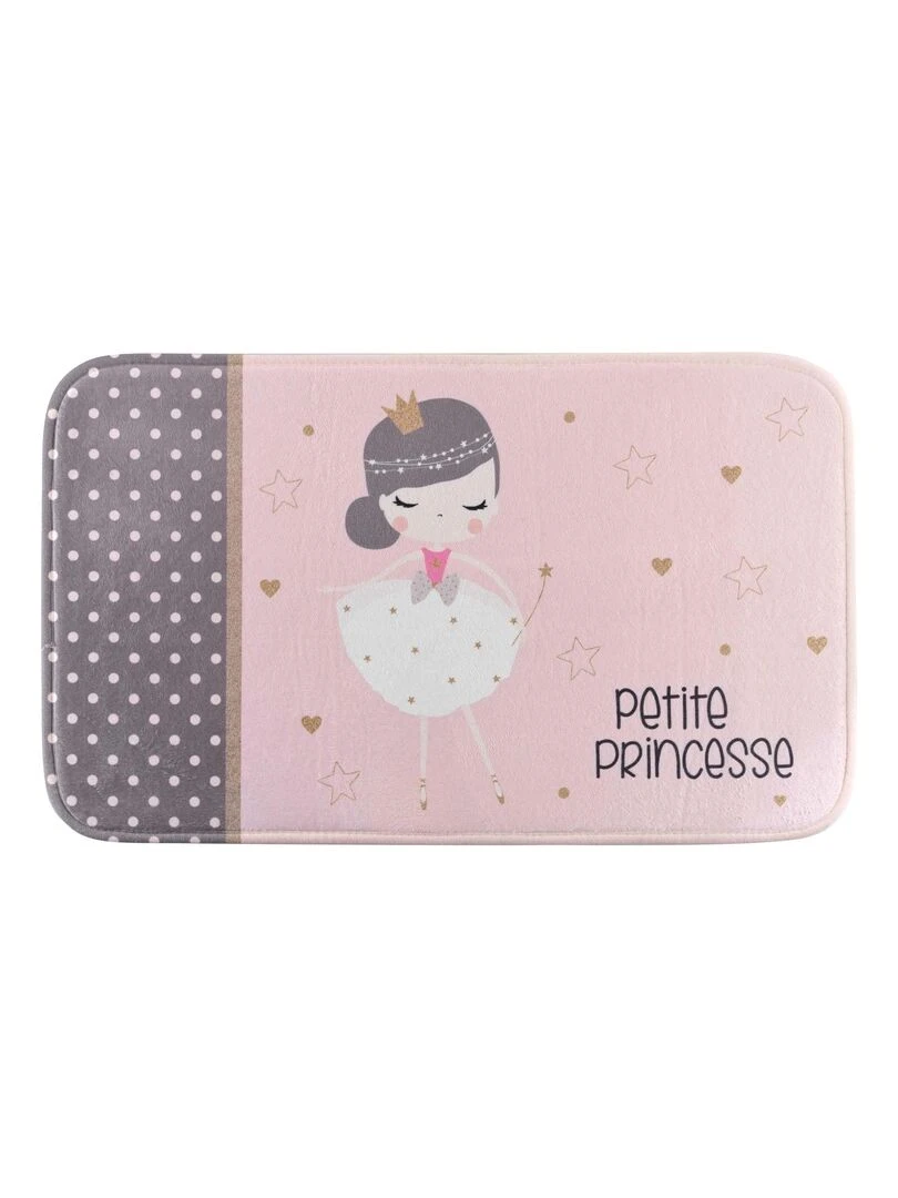 Tapis velours Petite princesse Rose