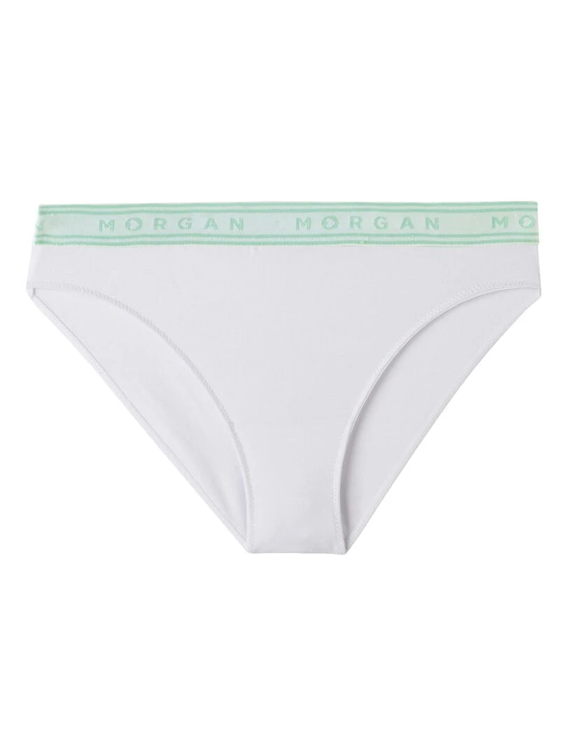 Lot de 2 slips INES   Morgan Junior   Vert