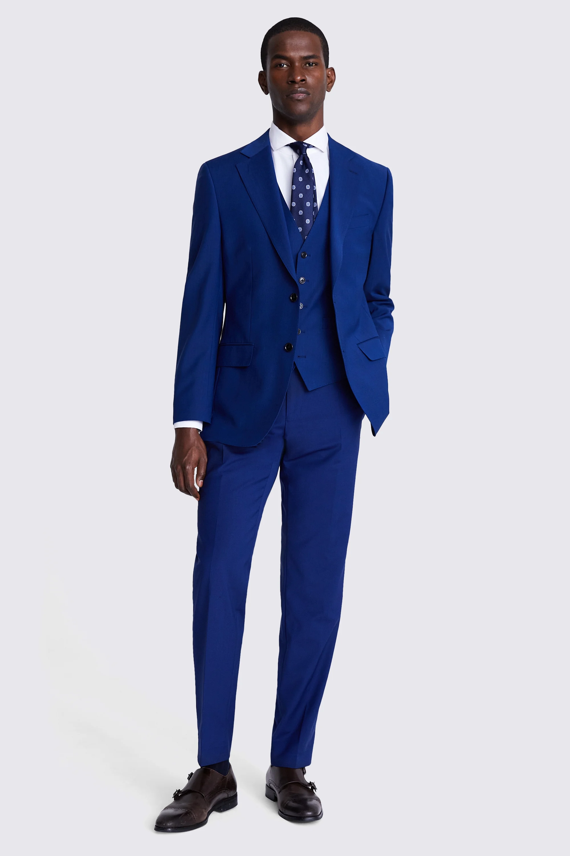 Ted Baker Tailored Fit Navy Check Jacket    Buy Online at Moss