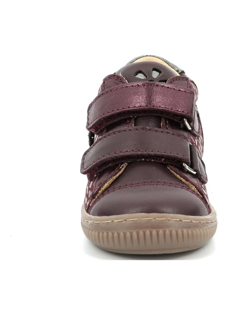 Sneakers hautes Cuir Frakro   Bordeaux