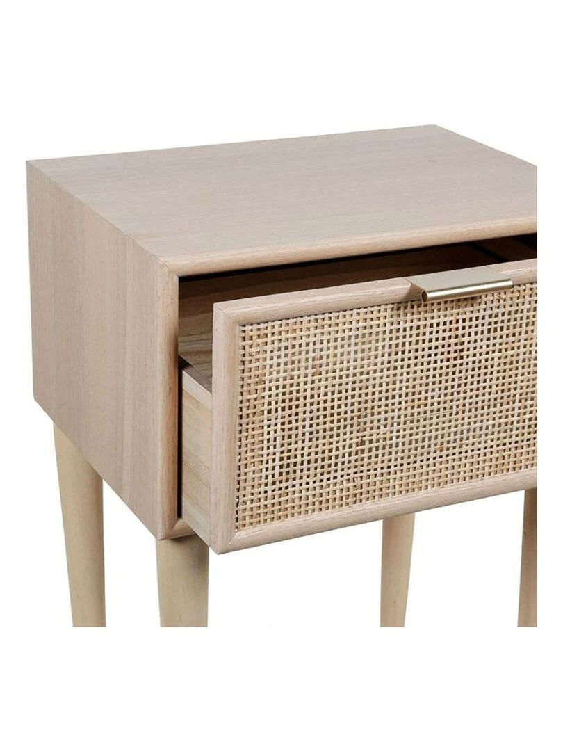 Chevet 1 tiroir bois Selma   Beige