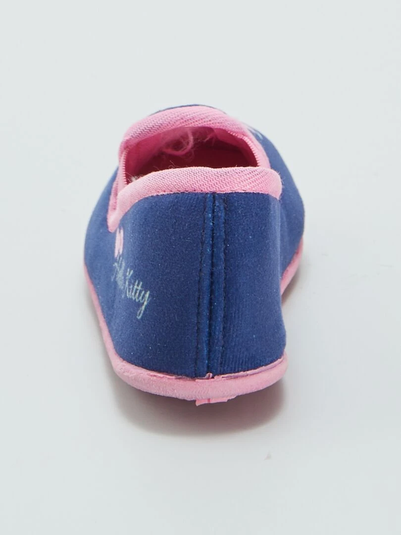 Chaussons bas 'Hello Kitty'   Bleu/rose