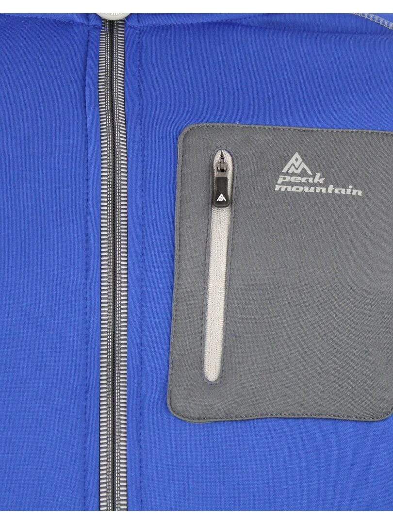 Blouson polarshell homme CEMARO   PEAK MOUNTAIN   Bleu