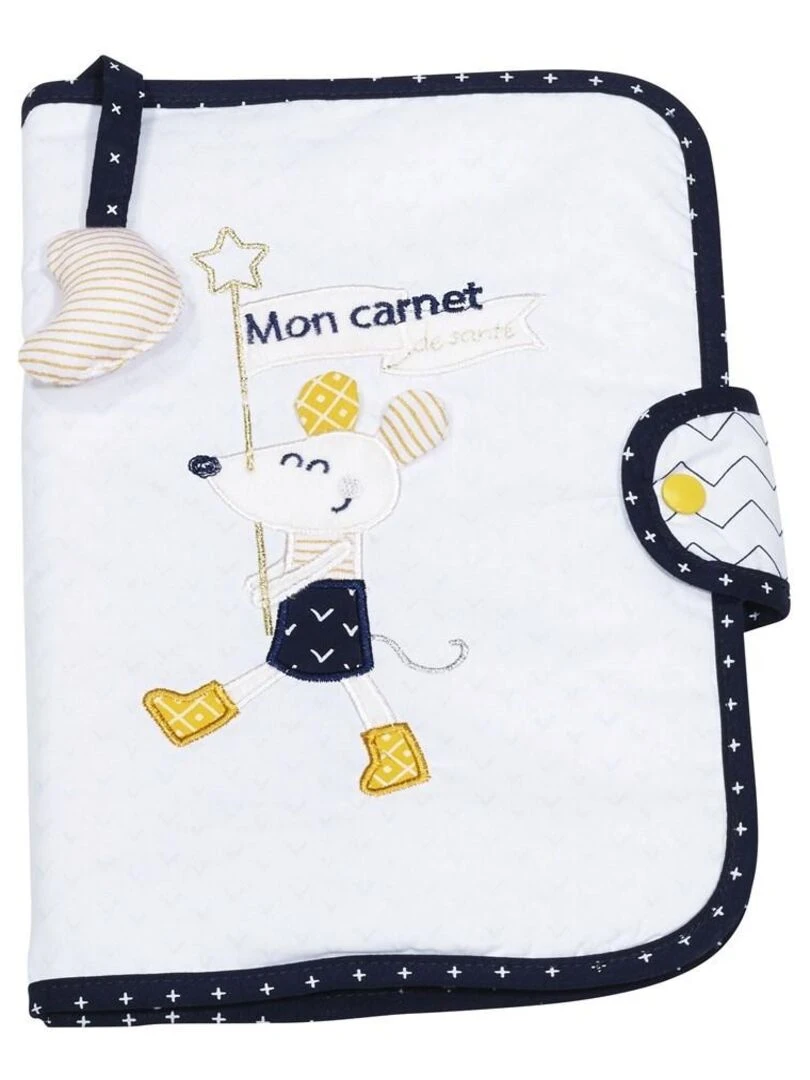 Protege Carnet De Sante en coton blanc SAUTHON Blanc