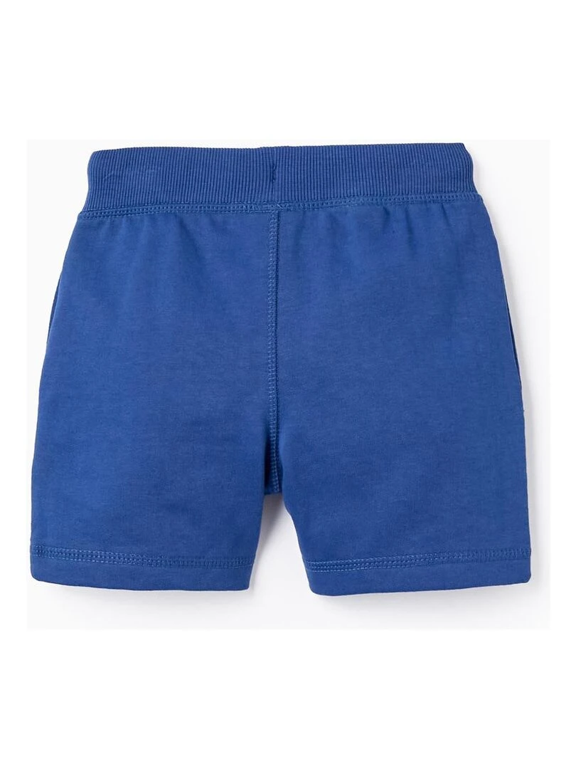 Short de Sport en Coton pour Bébé Garçon Bleu foncé