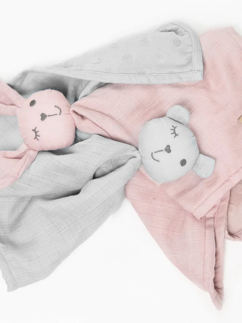 ROBA Doudou Ours "Lil Planet"   Coton Bio Certifié OEKOTEX   Gris argenté   Gris