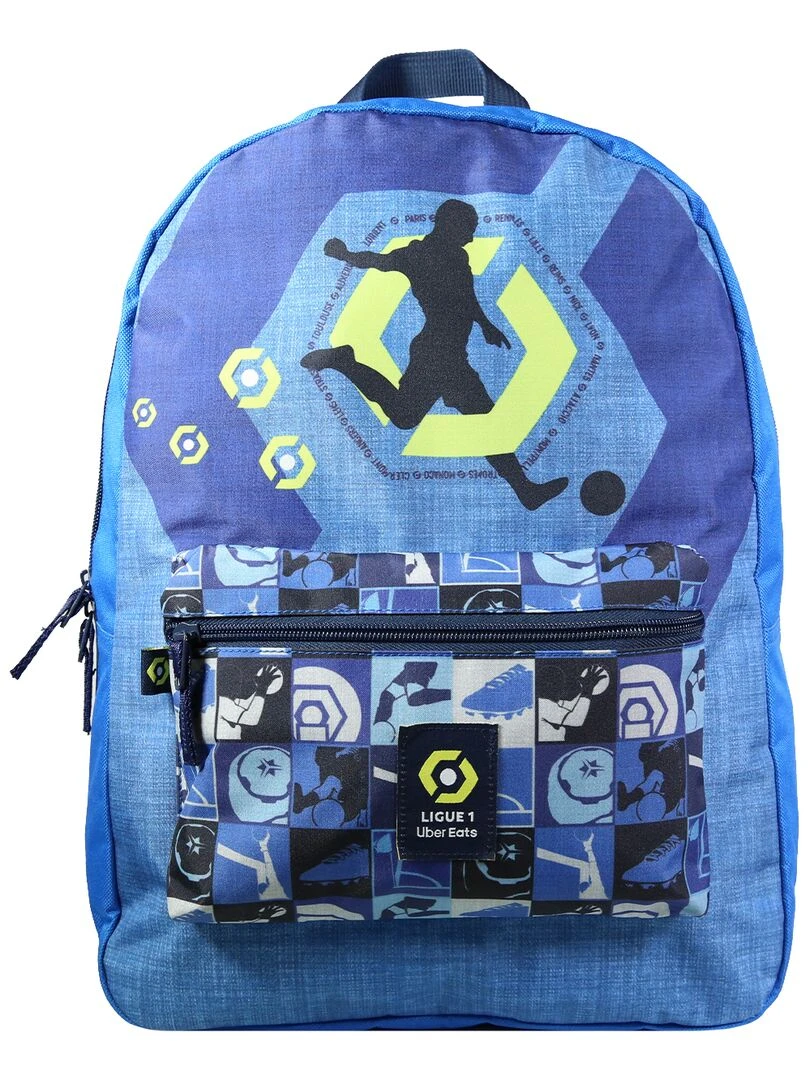 BAGTROTTER Sac à dos 1 compartiment Ligue 1Football Bleu Bleu