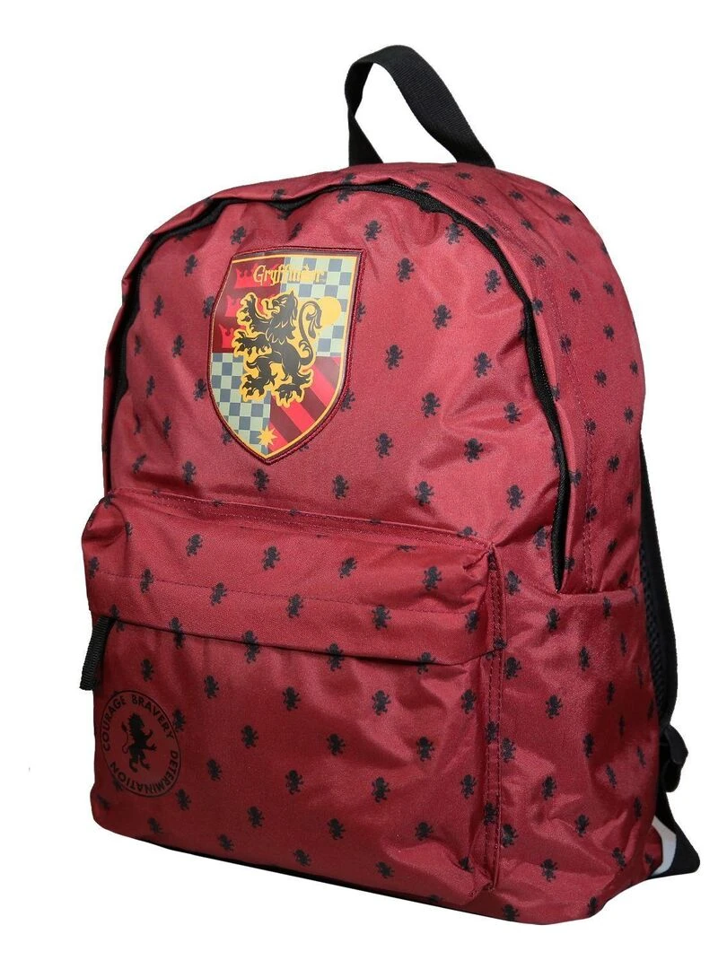 Sac à dos 1 compartiment Harry Potter Gryffondor Rouge Bagtrotter Rouge