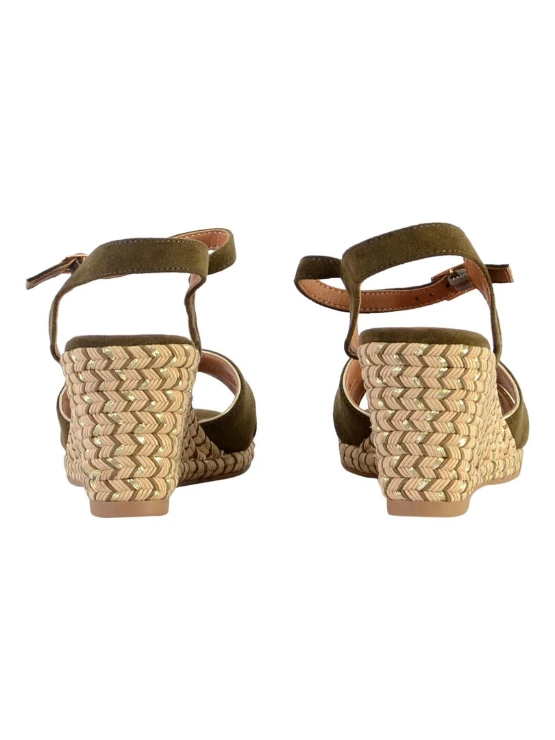 Sandales Compensée The Divine Factory*   Vert