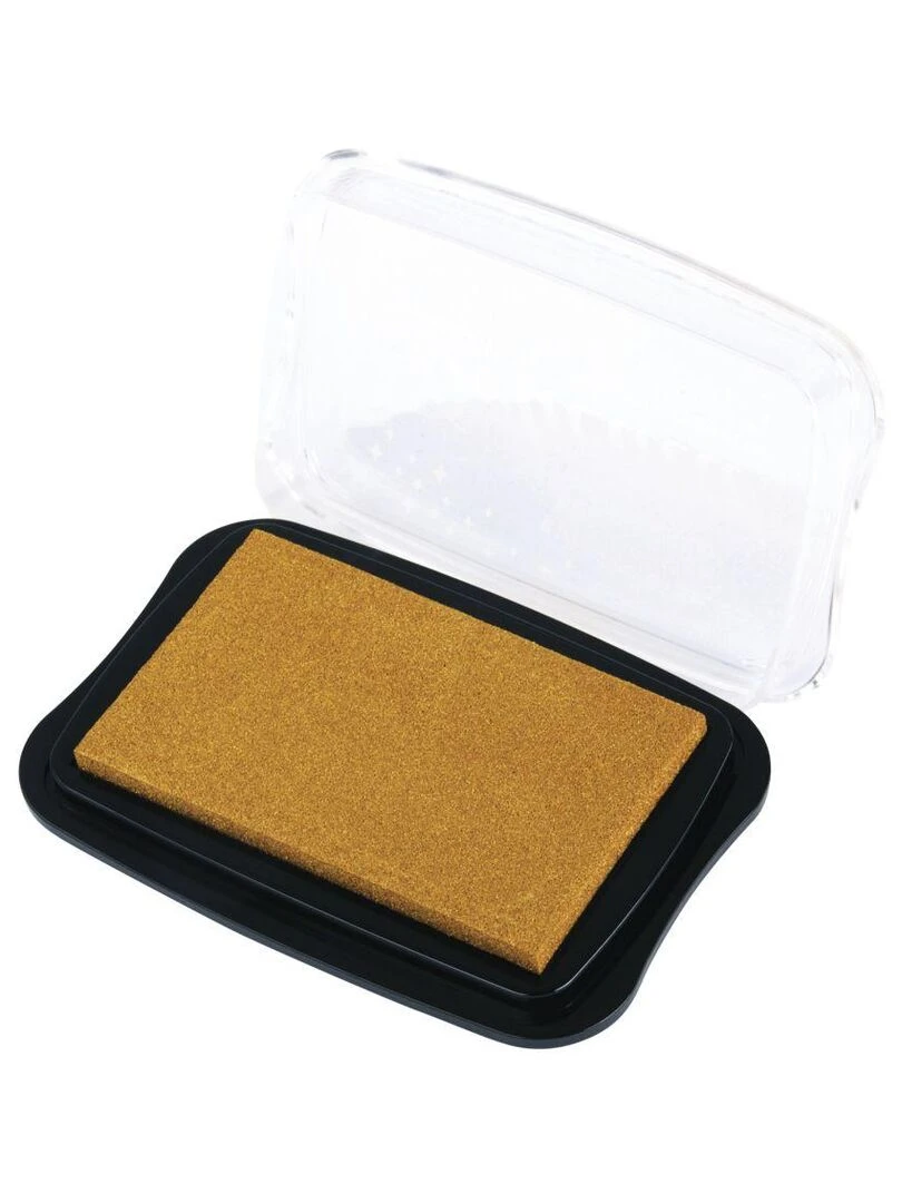 Tampon encreur métallique   doré   N/A