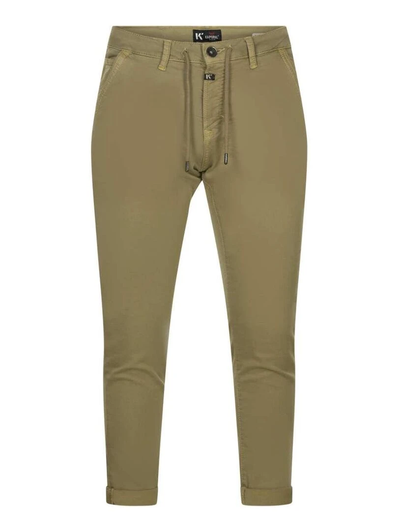 KAPORAL Pantalon coton mélangé slim chino Beige