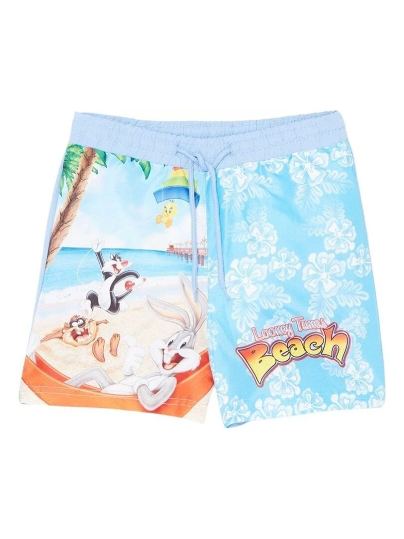 Looney Tunes Short De Bain garçon imprimé Looney Tunes Bleu