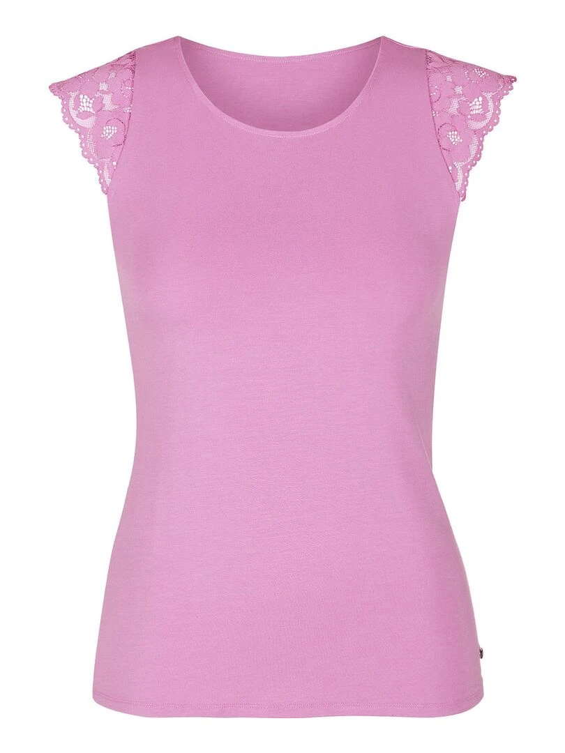 Top manches courtes Retromania   Rose