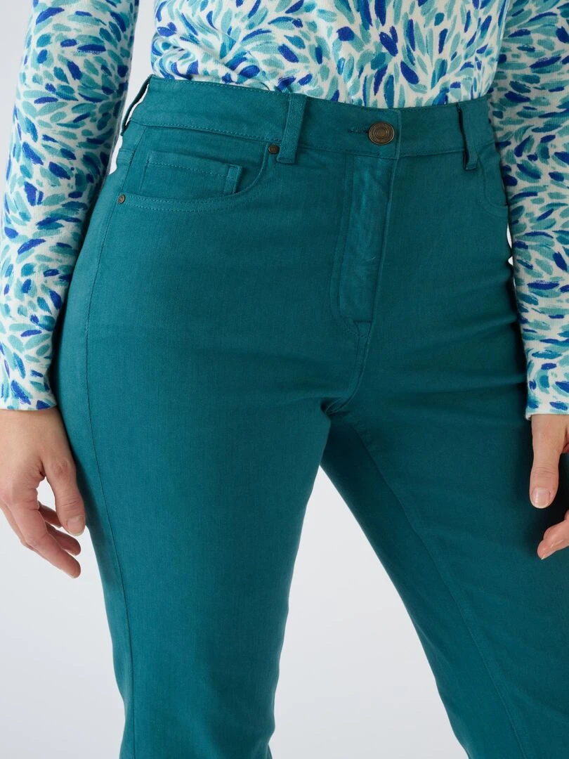 Jean coupe droite Perfect Fit by Damart Damart Bleu turquoise
