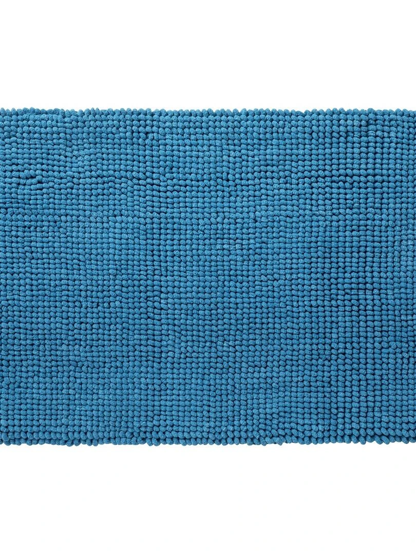 Guy Levasseur Tapis de bain en polycoton uni Bleu