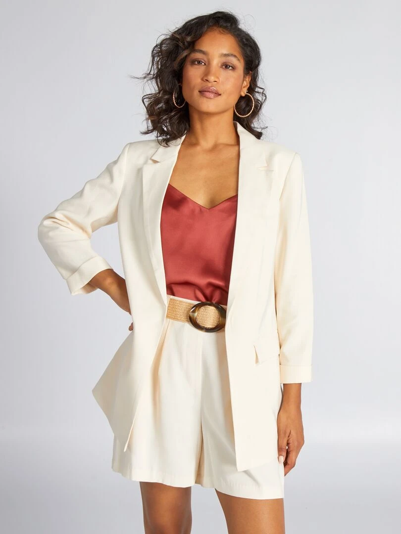 Veste tailleur Ecru