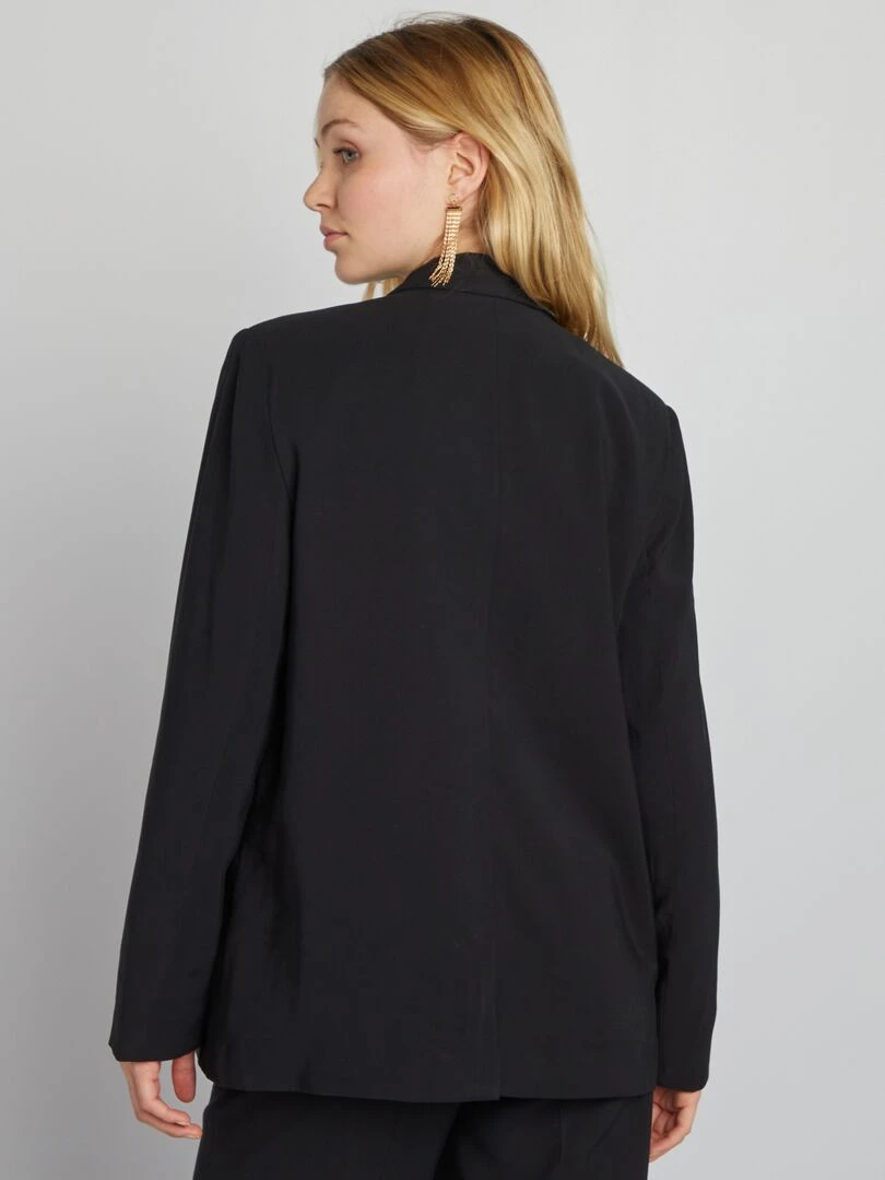 Veste de tailleur longue   Noir