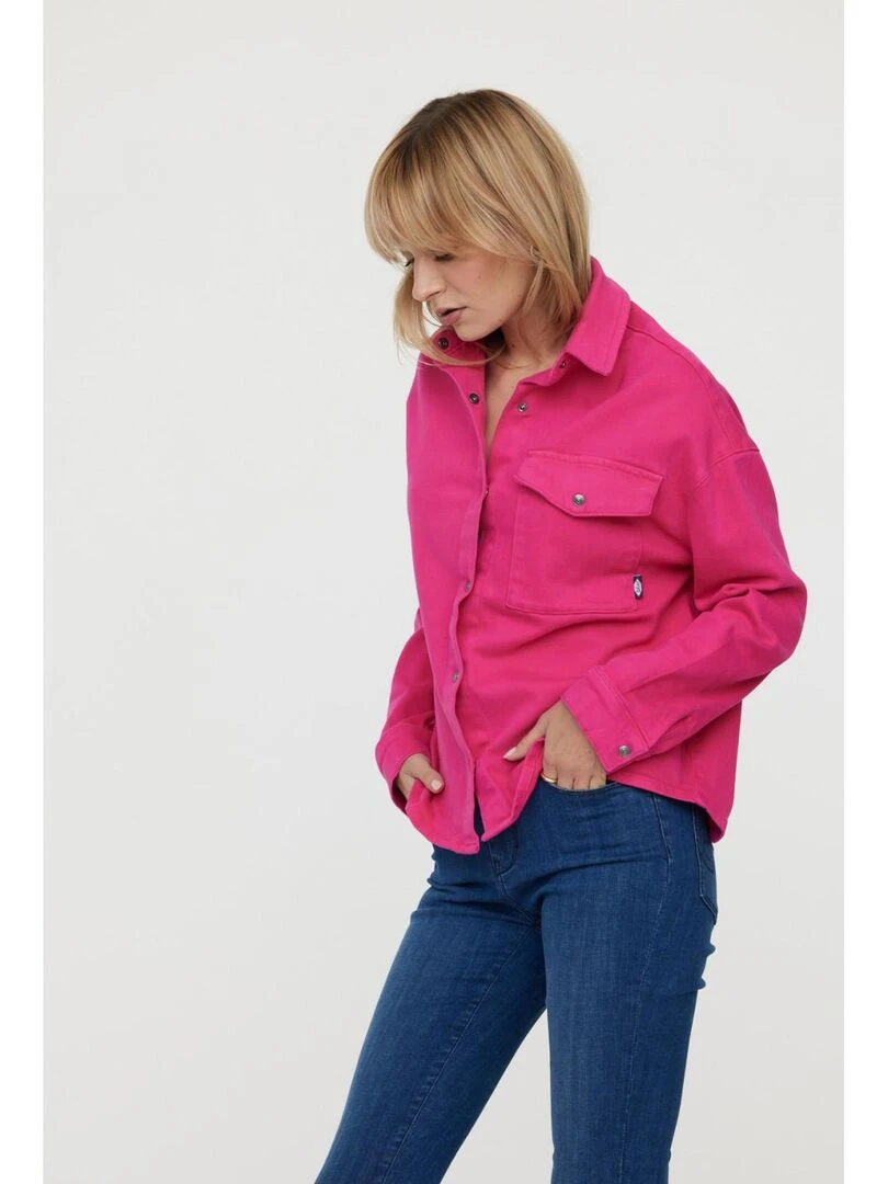 Lee Cooper Chemise manches longues coton DRISTEL Rose fushia