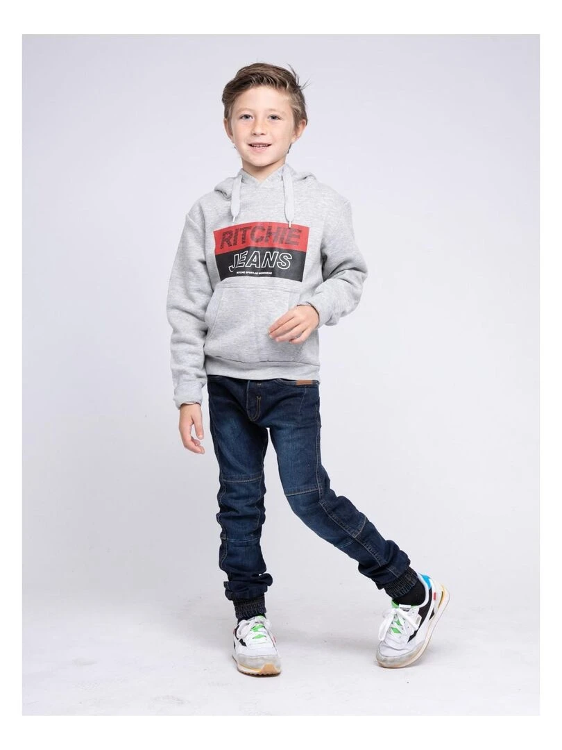 Sweat capuche WENTZ J   Gris