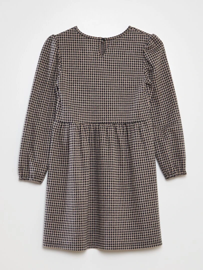 Robe en flanelle   Beige