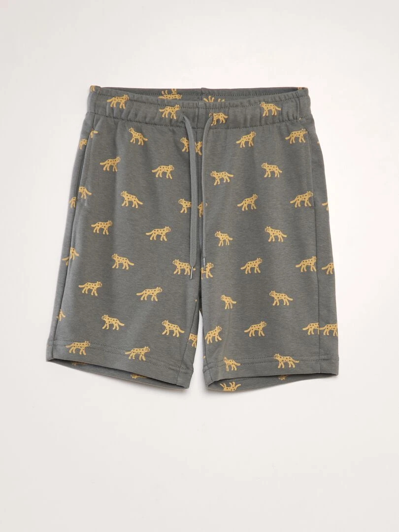 Lot de 2 shorts en molleton fin Kaki