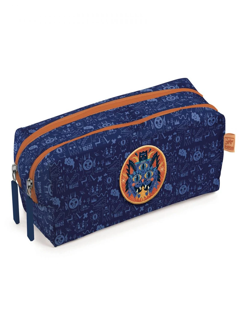 Trousse En Coton Monstre Double Compartiment N/A