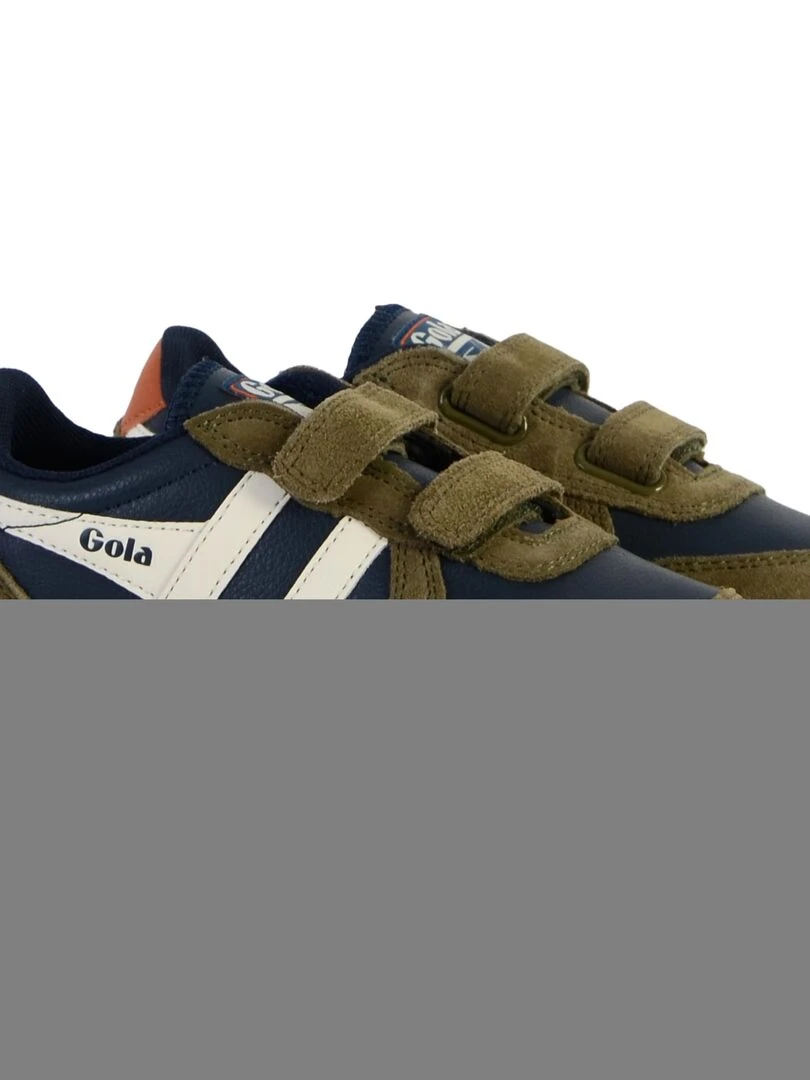 Basket Cuir Enfant Gola Daytona Pure Strap   Bleu