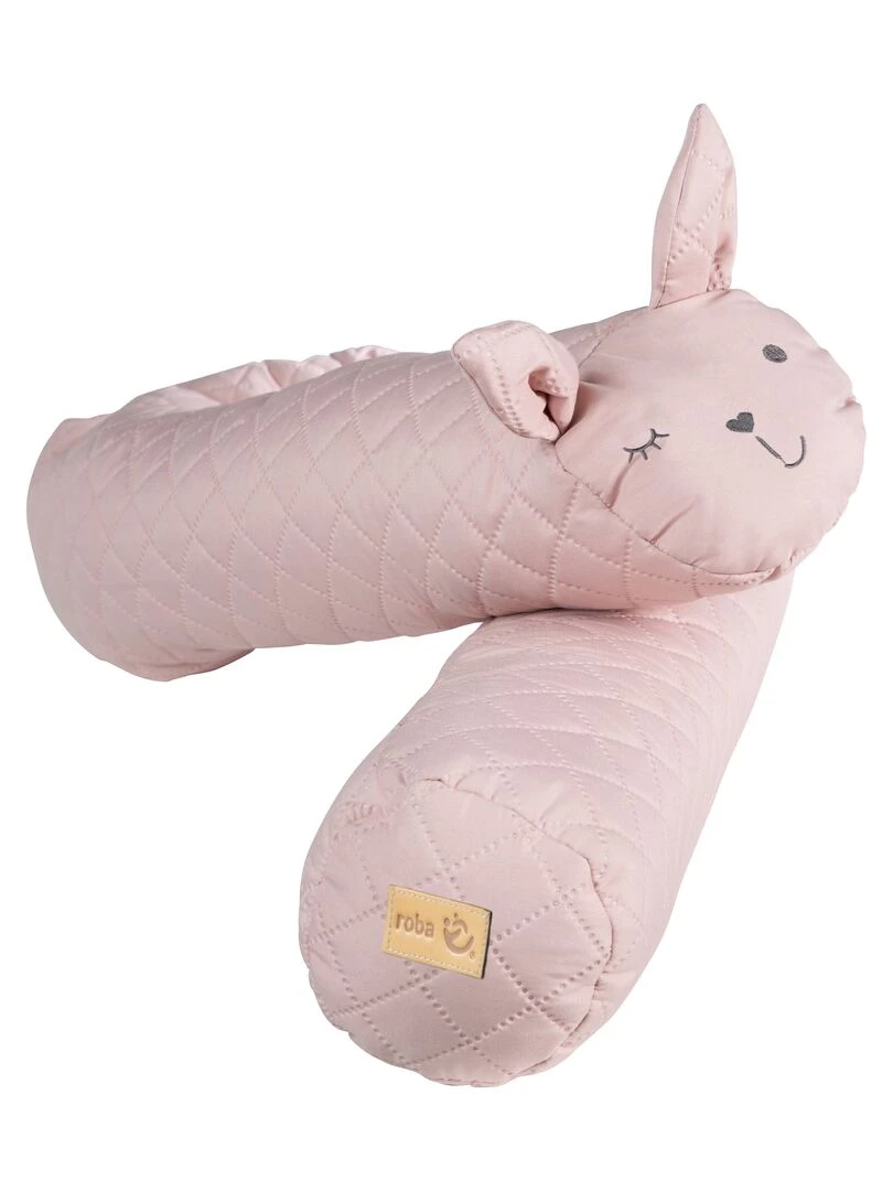 ROBA Serpent de Lit Bébé "roba Style" 170 cm Avec Visage De Lapin Rose Rose
