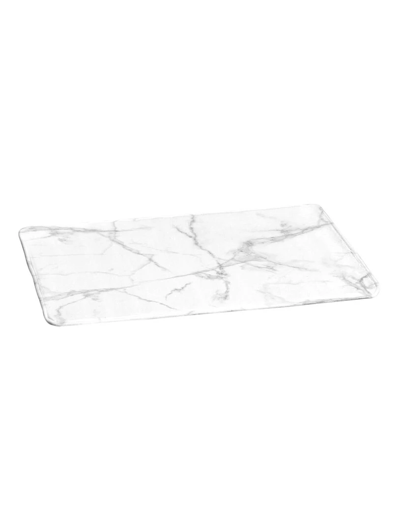Tapis de bain Modele Marbre Blanc