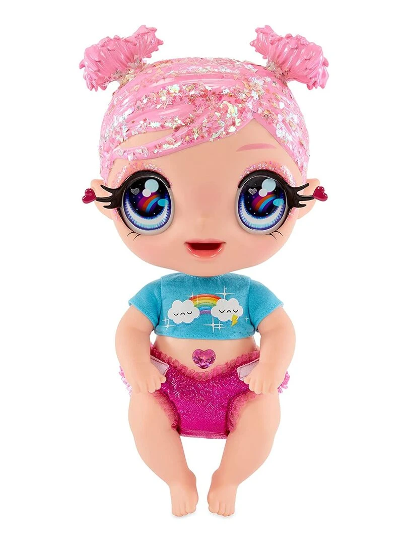 Glitter Babyz Poupée Rose Arc en ciel   N/A
