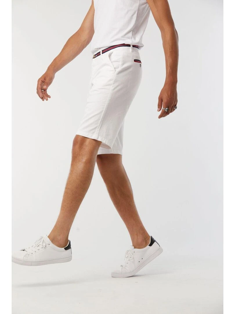 Lee Cooper   Short coton straight NEO   Blanc