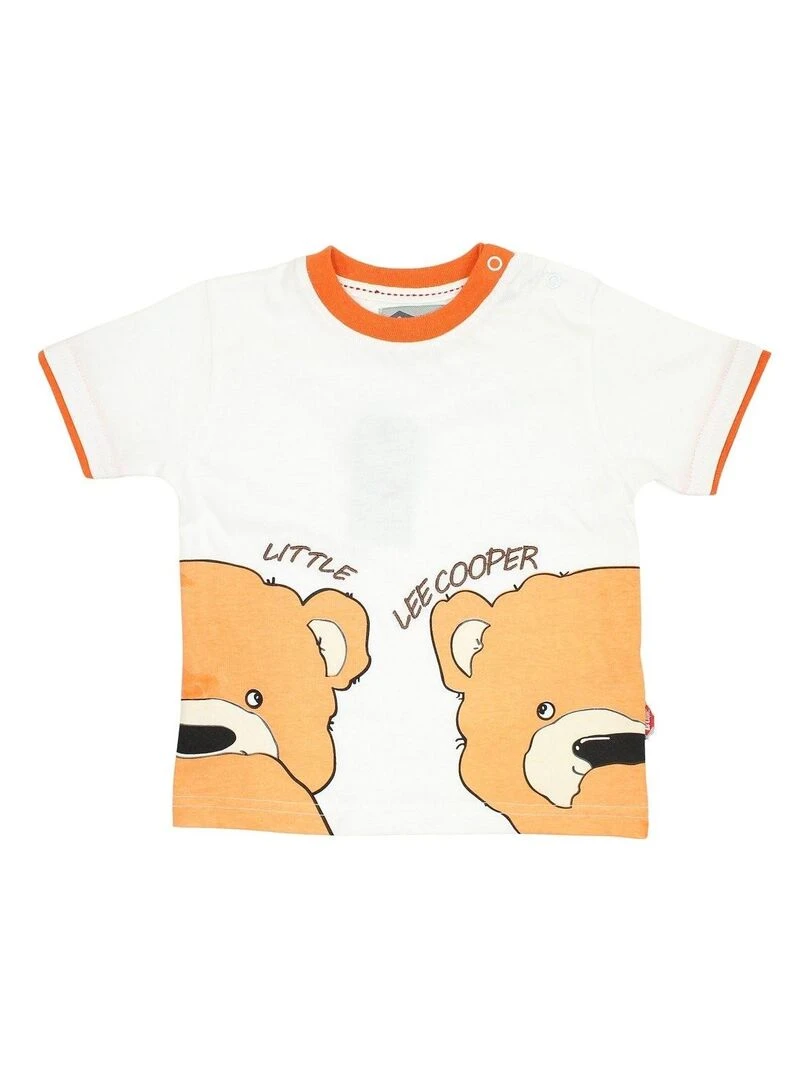 Lee Cooper   Ensemble ​​T shirt short bébé garçon Imprimé Lee Cooper   Orange