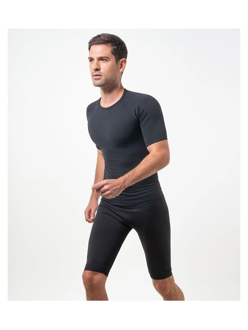 T shirt amincissant avec fibre Emana  Speed   Noir Noir