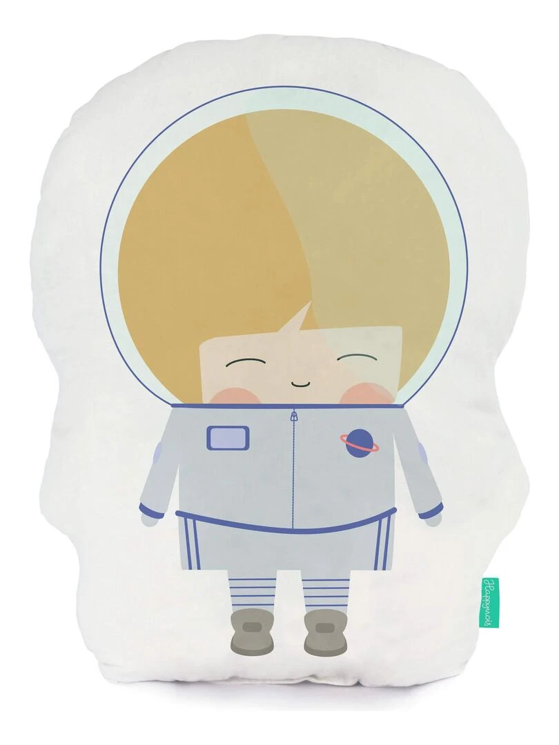Coussin Astronaut "Happyfriday" Blanc