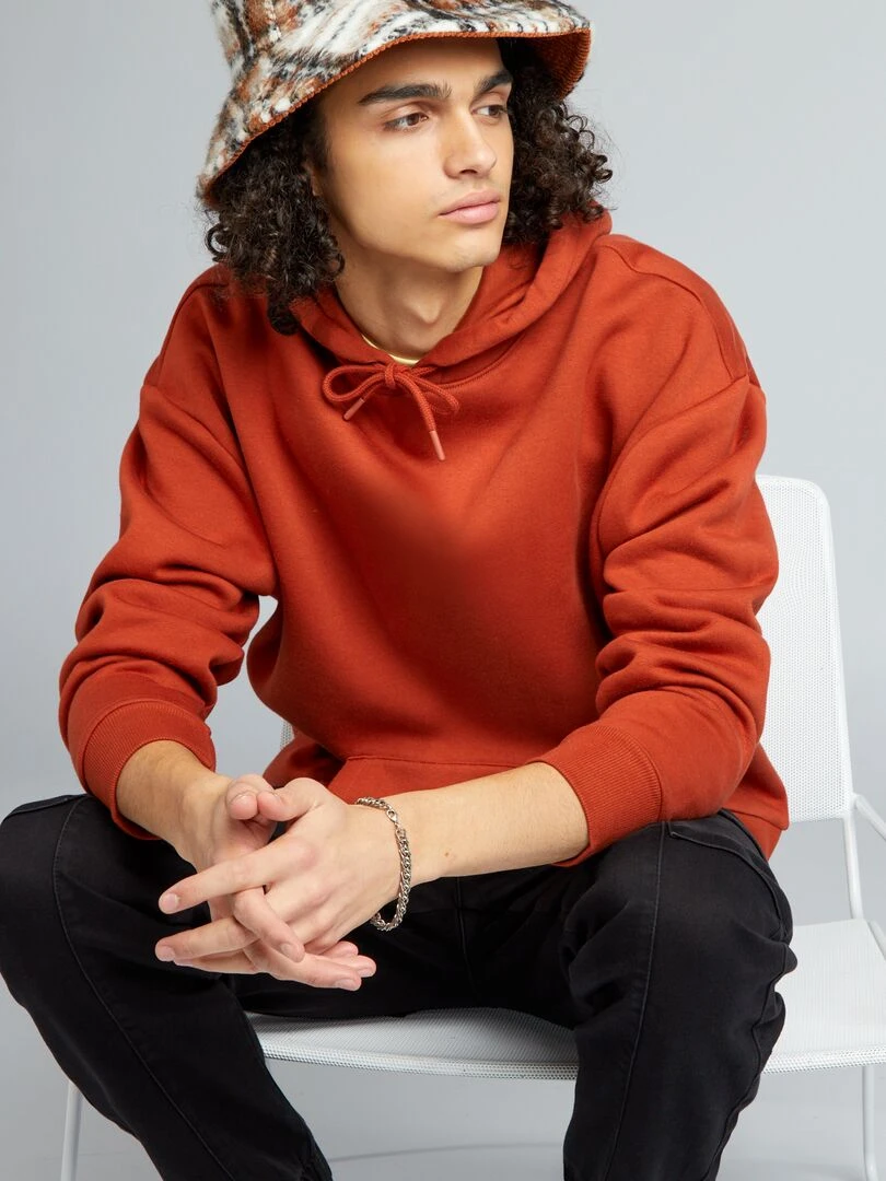 Sweat à capuche Orange