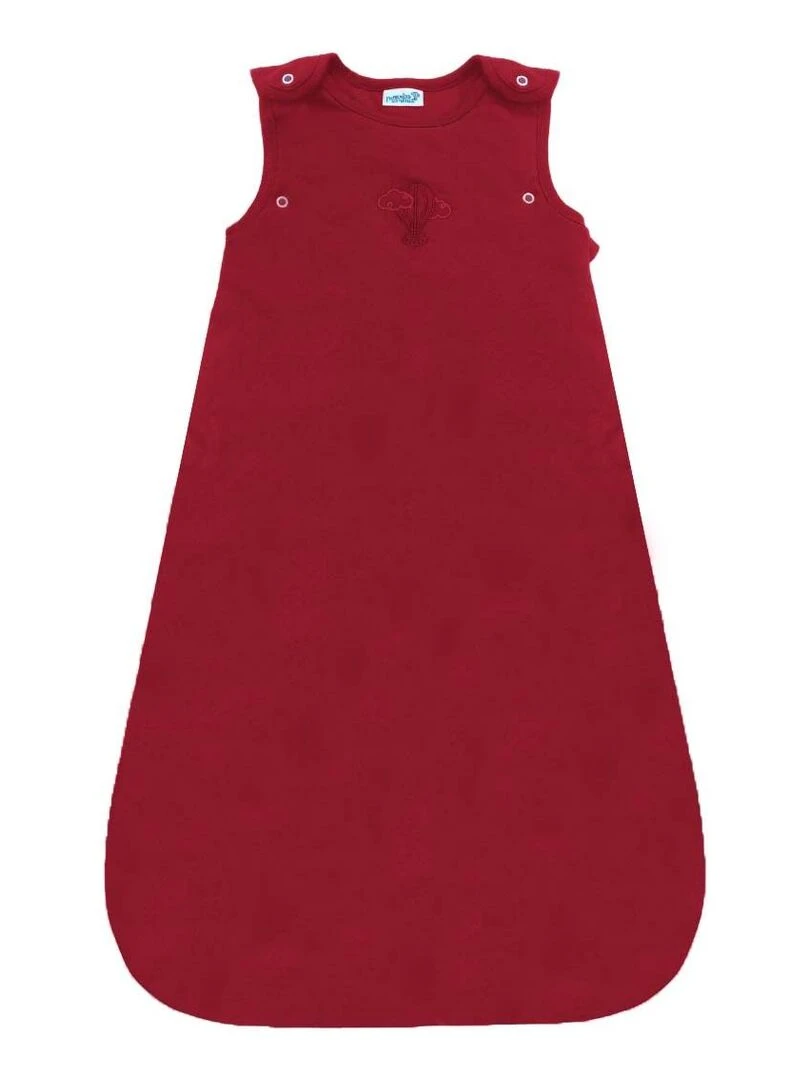 Gigoteuse Mi saison Évolutive 3 6 mois en Coton Bio Cerise Bordeaux