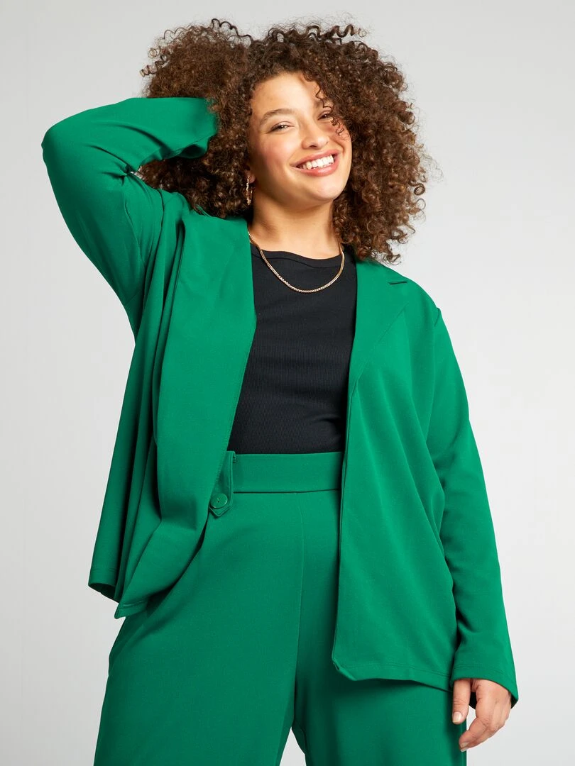 Veste de tailleur fluide 'Only Carmakoma'   Vert