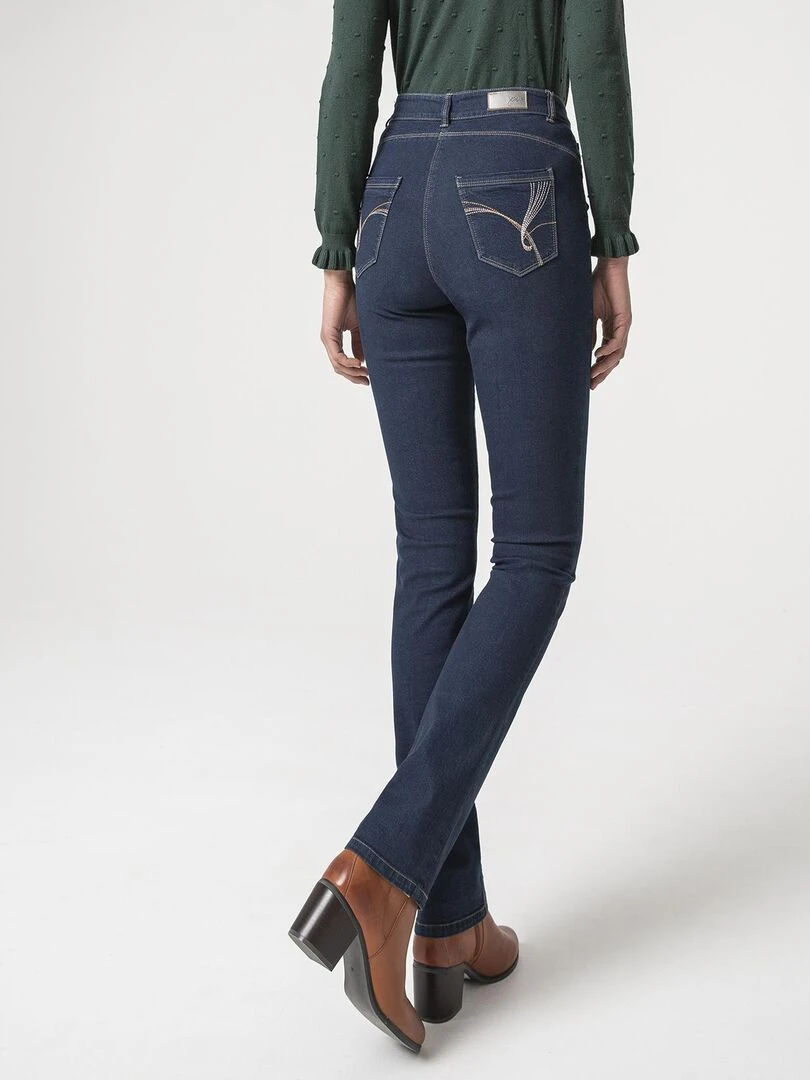 Jean taille haute Perfect Fit by Damart Damart Bleu foncé