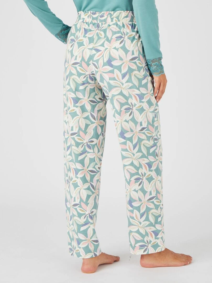 Pantalon de pyjama maille jersey    Damart   Vert chèvrefeuille