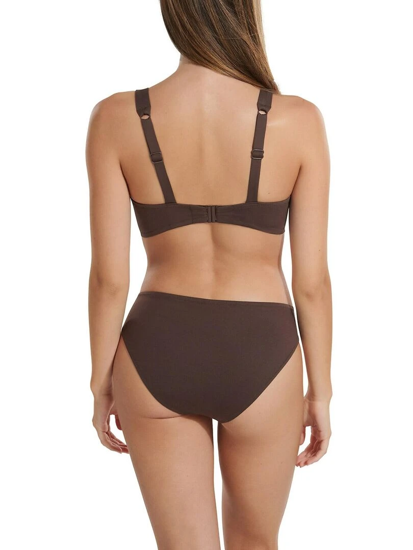 Bas maillot slip de bain Veracruz   Marron