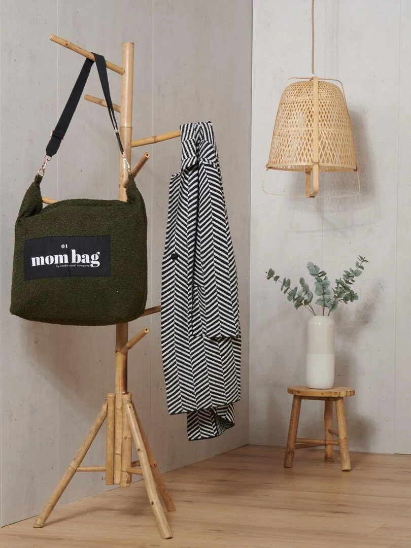 Sac à langer à anses  Mom bag large Teddy   Vert olive