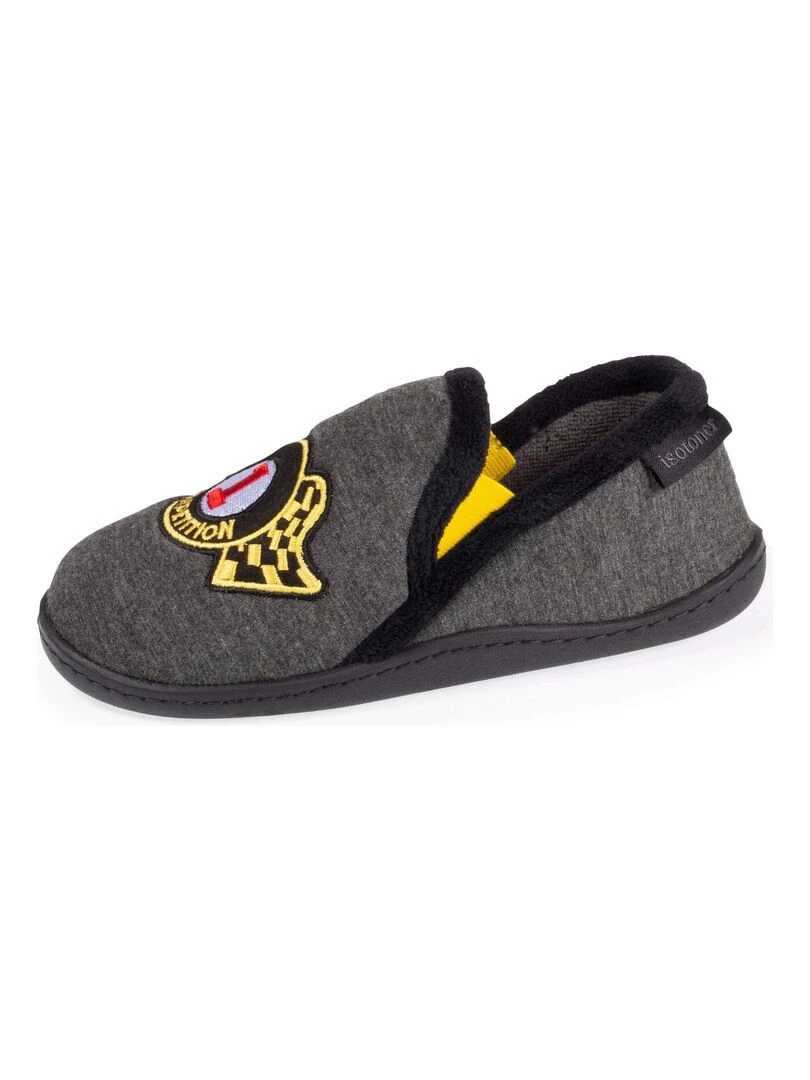 Chaussons mocassins Enfant Gris Gris chiné