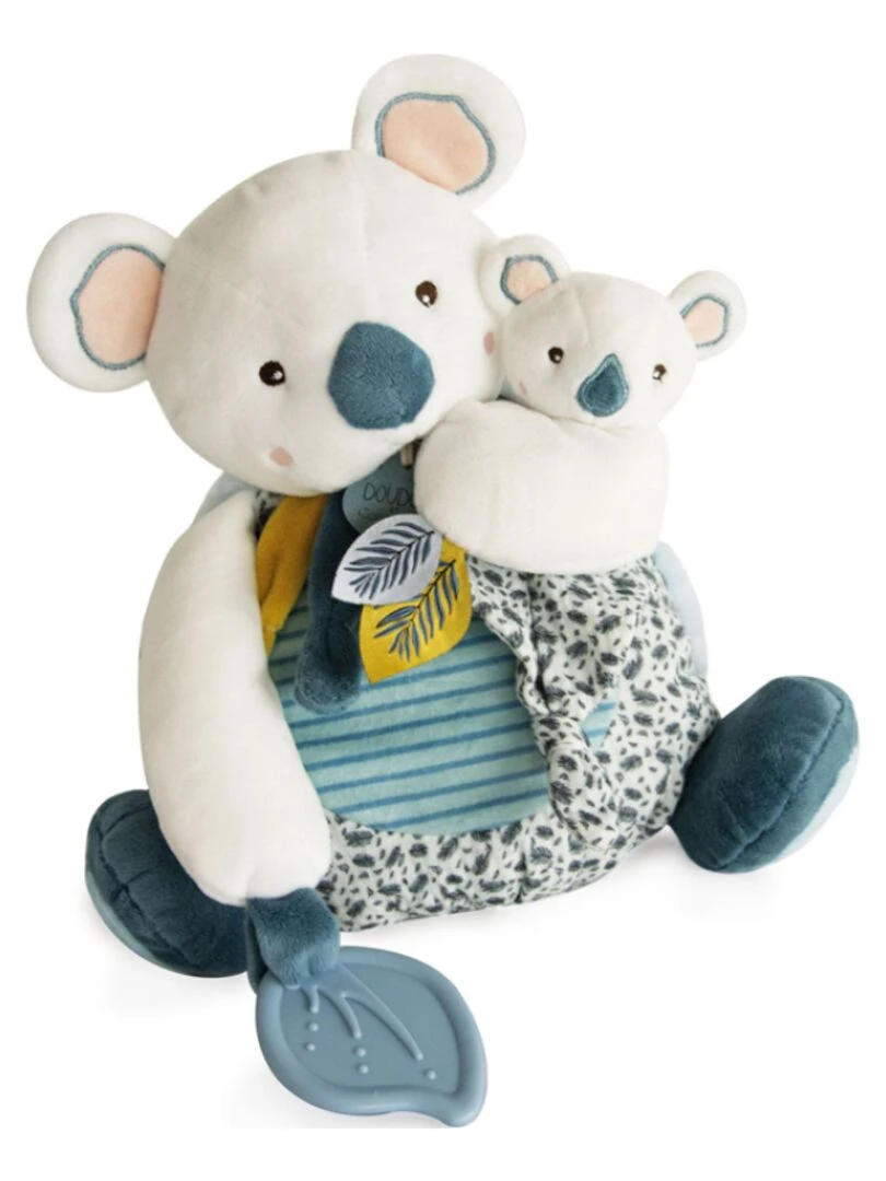 Coffret peluche d'activités Yoca le koala et son bébé (20 cm)   Bleu