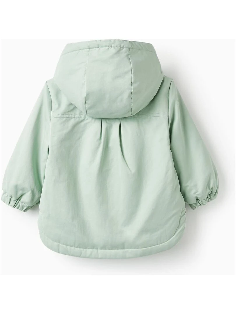 Parka en sergé avec capuche pour bébé fille THE WAVE TRIBE Vert clair