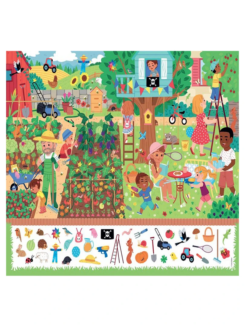 Nathan Puzzle Cherche Et Trouve 60 Pieces   Au Jardin   N/A