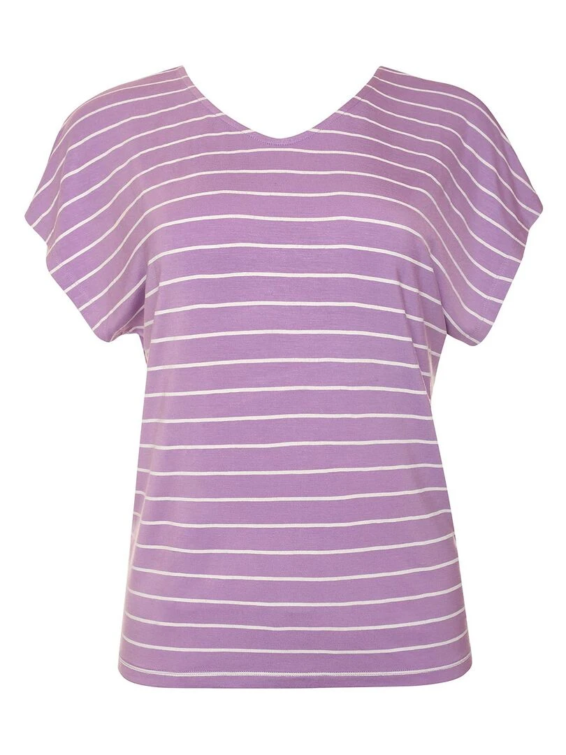 Top épaules larges Posh   Violet