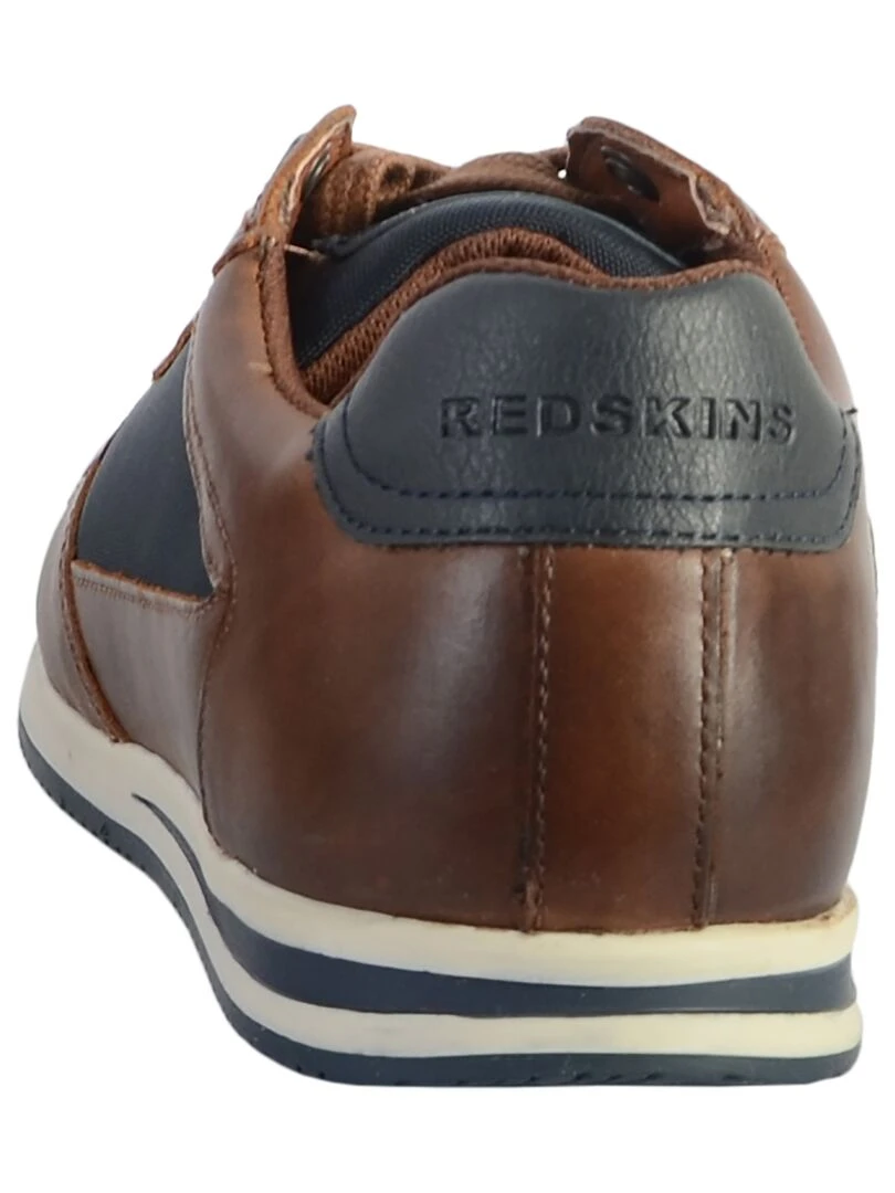 Basket Cuir Redskins Linos   Marron